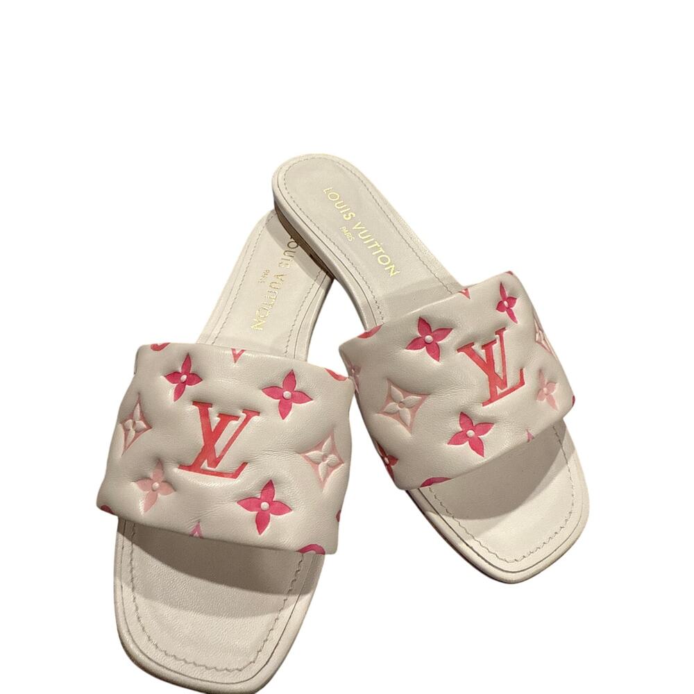 Louis Vuitton "By The Pool" Revival Mule Sandals with Lambskin